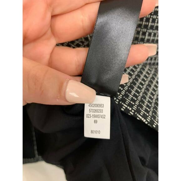 WHITE HOUSE BLACK MARKET Shawl-Collar Grid‎ Jacket Size 0 - Picture 4 of 5